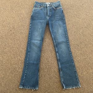 Free People “Emmy” Split Hem Jeans Size 25